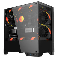 Gabinete Gamer PCYes Forcefield TWR Black, ATX, Mid-Tower, Vidro Temperado, Sem Fonte e Fan, Preto - GFFTWRBV