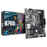 Placa Mãe PCYes B760, Chipset B760, Intel LGA 1700, mATX, DDR5, M.2, VGA/DP/HDMI/TIPO C - PCYB760-14G64