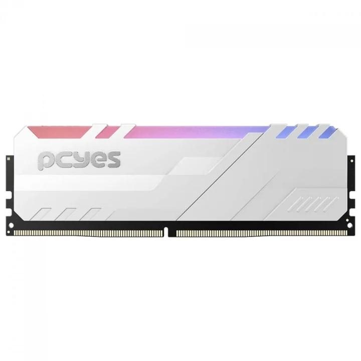 Memória Gamer PCYes, RGB, 16GB, 5600MHz, DDR5, Branco - PM165600D5WR