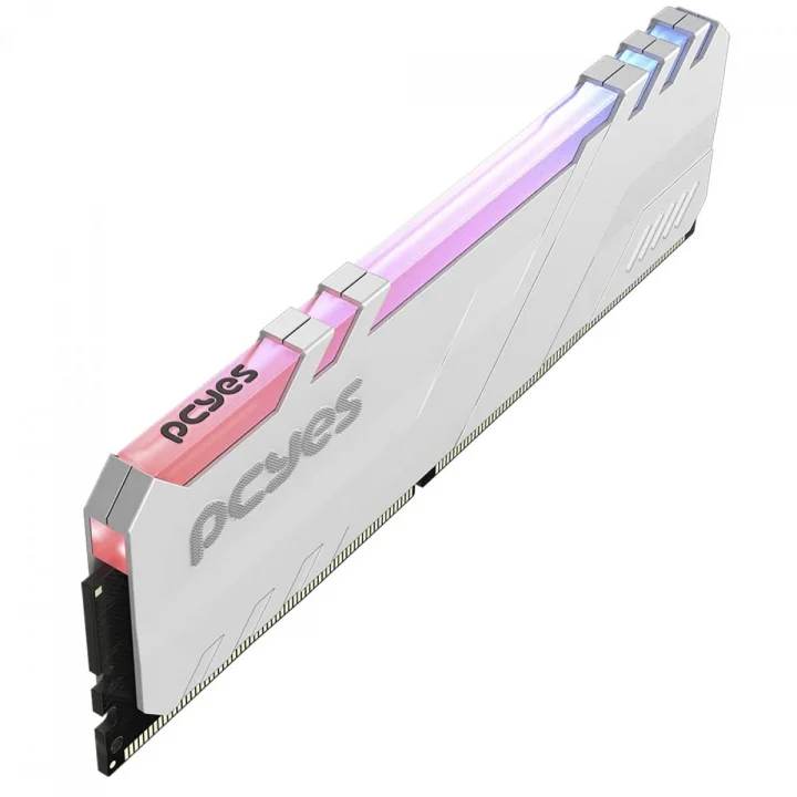 Memória Gamer PCYes, RGB, 16GB, 5600MHz, DDR5, Branco - PM165600D5WR