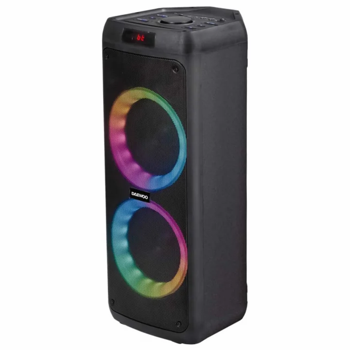 Caixa de Som Portátil Daewoo, Towerbox 300, Bluetooth 5.0, 50W RMS, Com Microfone, Preto - DW06A
