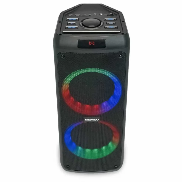 Caixa de Som Portátil Daewoo, Towerbox 300, Bluetooth 5.0, 50W RMS, Com Microfone, Preto - DW06A