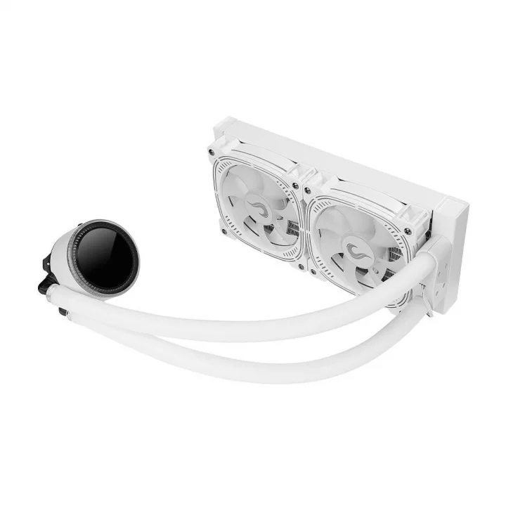 Water Cooler Rise Mode Aura Ice, ARGB, 240mm, AMD/Intel, Branco - RM-WAI-02-ARGB