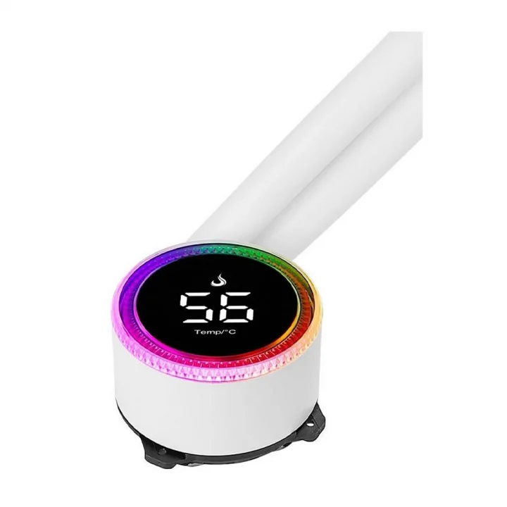 Water Cooler Rise Mode Aura Ice, ARGB, 240mm, AMD/Intel, Branco - RM-WAI-02-ARGB