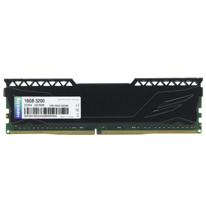 Memória Hawking, 16GB, 3200MHz, DDR4, 1.5V, Preto - HSR-M43216DGMS