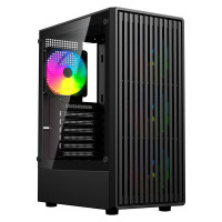 Gabinete Gamer Bluecase Zion PRO, mATX, Lateral Vidro, USB 3.0, 4 Fans, Sem Fonte, Preto - BG-062