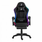Cadeira Gamer Rise Mode X05, Ângulo Ajustável, ARGB, Apoio Para os Pés Retrátil, Preto - RM-CG-X05-BK-ARGB