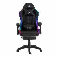 Cadeira Gamer Rise Mode X05, Ângulo Ajustável, ARGB, Apoio Para os Pés Retrátil, Preto - RM-CG-X05-BK-ARGB