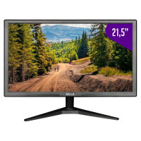 Monitor Skul Office 21,5" LED,  Full HD 75Hz, 5MS, Tela 1920x1080, HDMI VGA, Preto - SM2155MS75Y